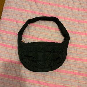 Stylish Black Women's Puffer Bag